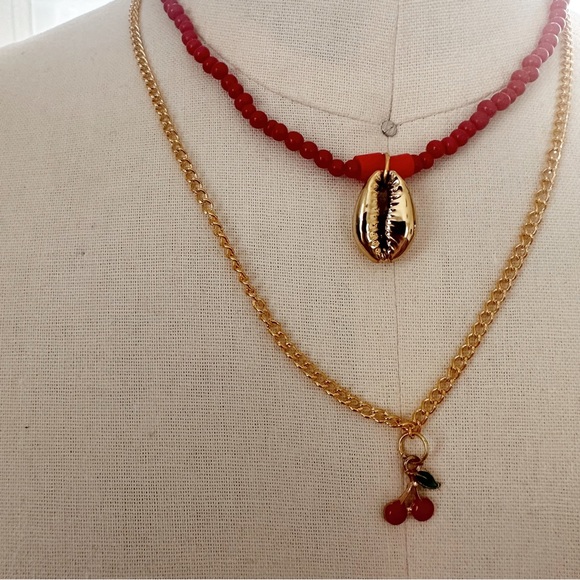 Y2K CHERRY CHARM necklace combo - Picture 3 of 3